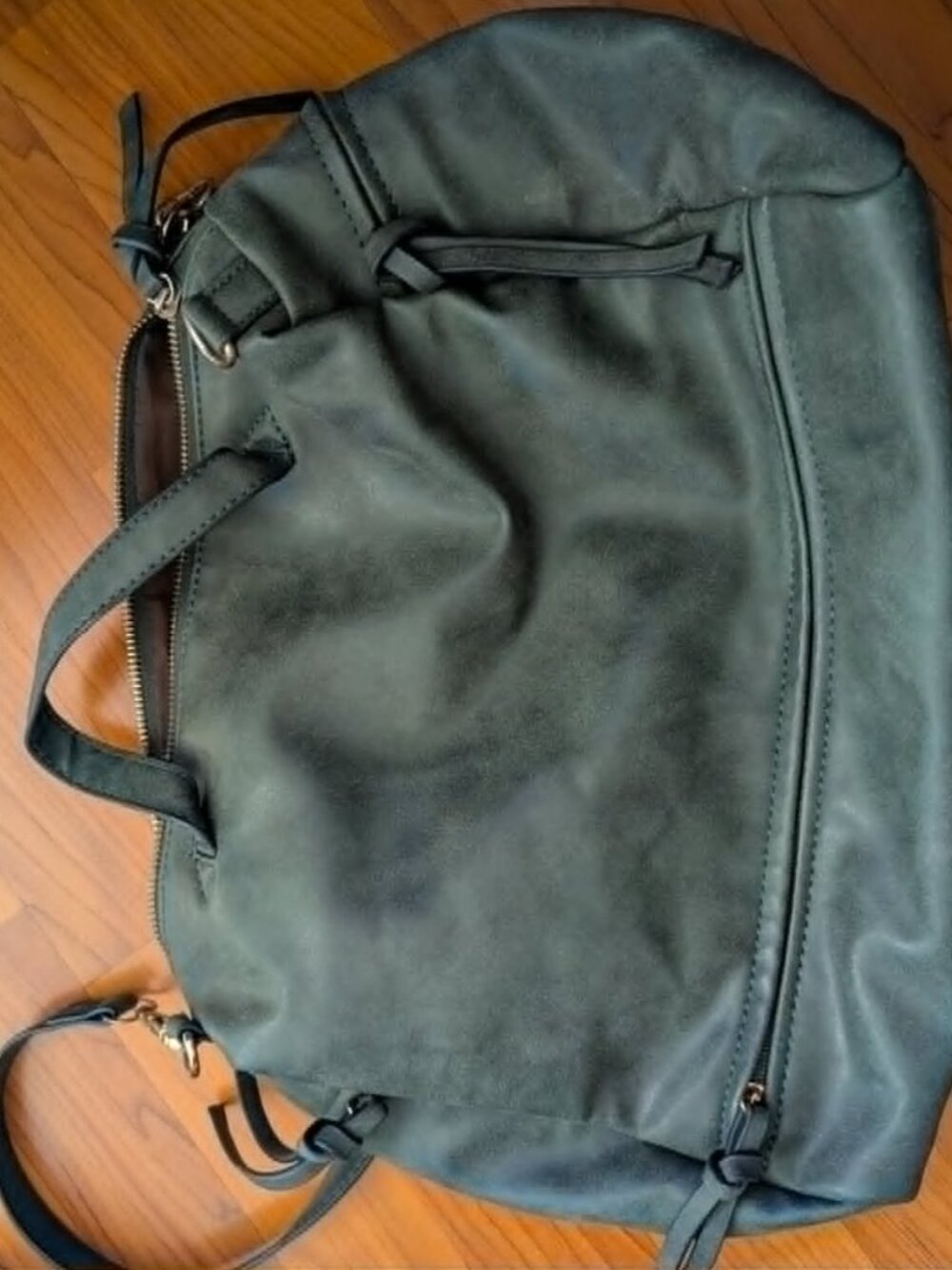 Vintage Style Dark Green Crossbody Messenger Bag
